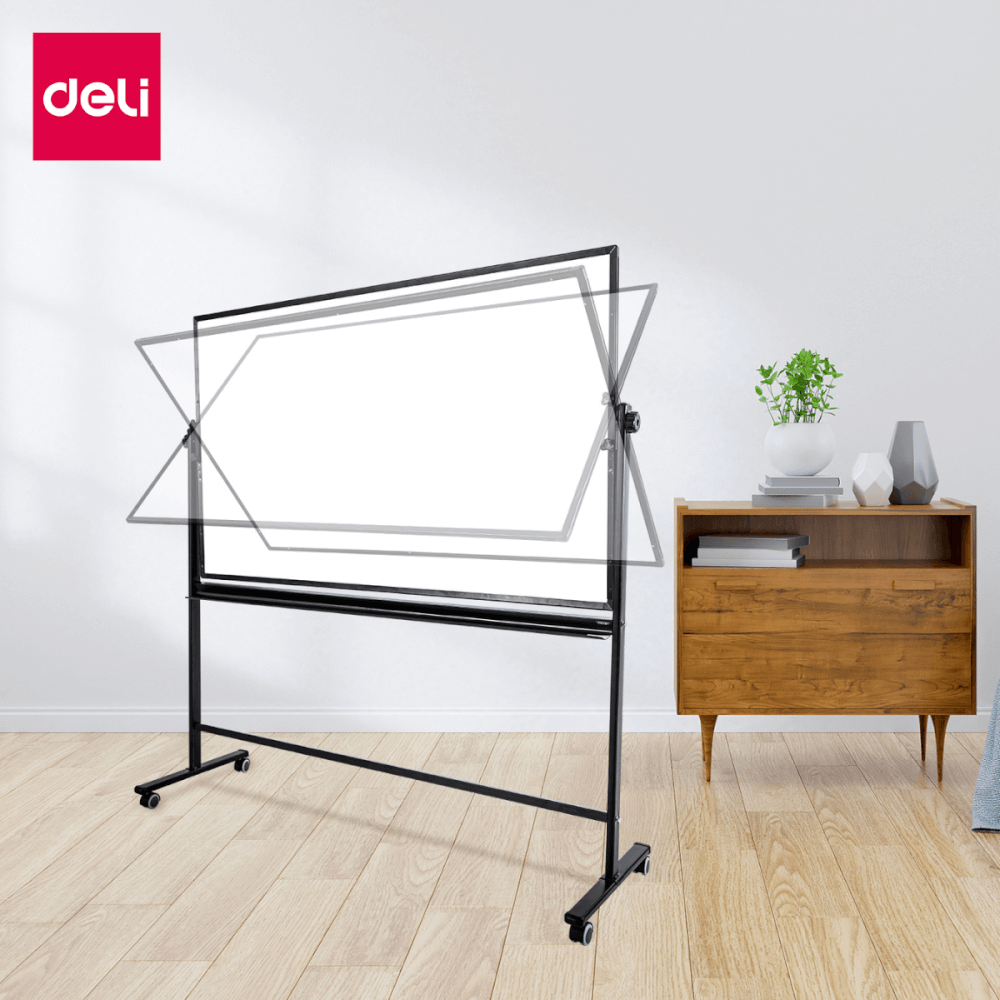 กระดานไวท์บอร์ด Deli E7883-SL-01 ขนาด 90 x 150 cm